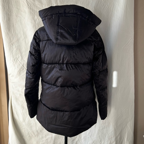 Sam Edelman Black Puffer Coat with Quilted Design - Picture 6 of 7